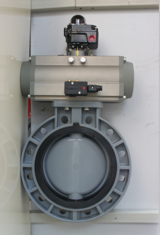 Pneumatic Actuator Butterfly Valve